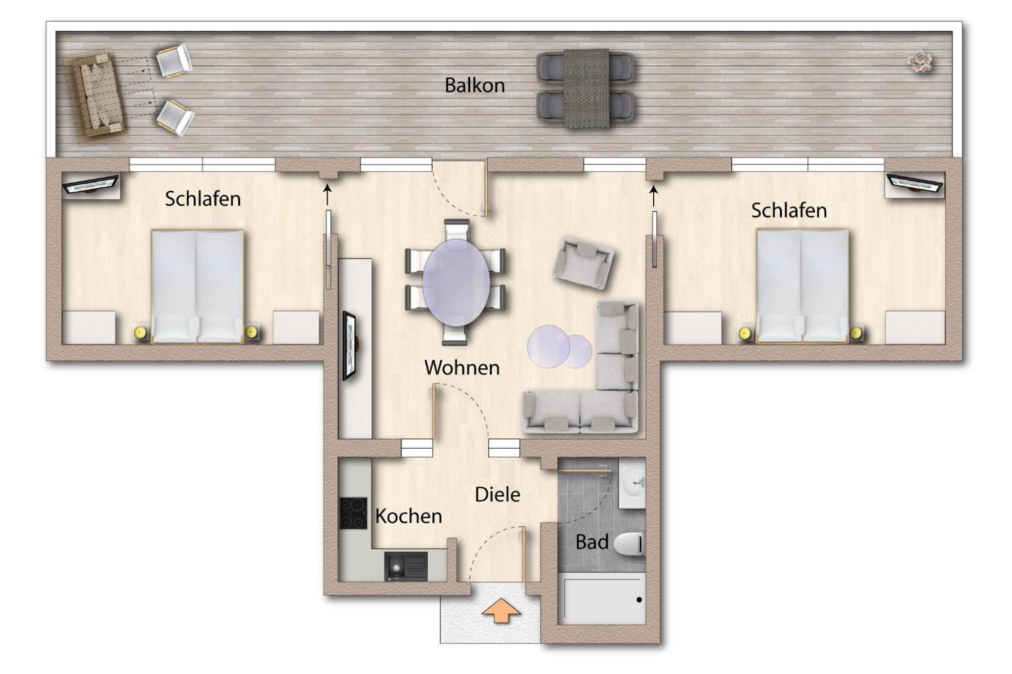 Apartmán Foerdeferien Bockholmwik Munkbrarup Exteriér fotografie